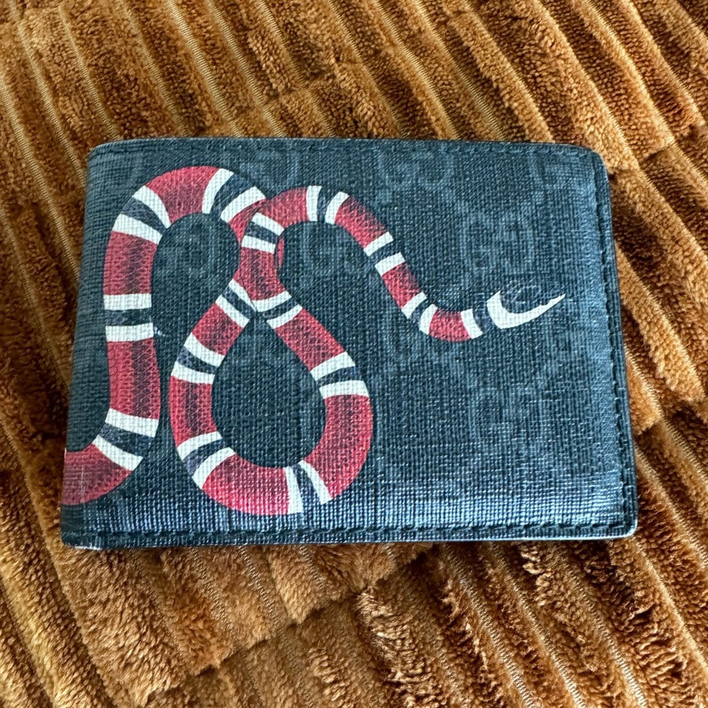 Gucci King Snake Bifold Wallet